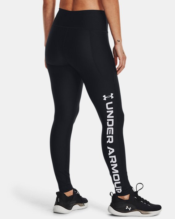 Damen HeatGear® Leggings in voller Länge, Black, pdpMainDesktop image number 1